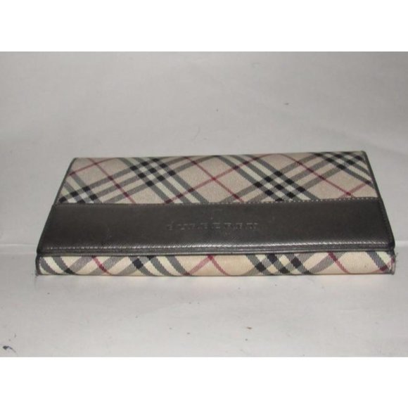 Burberry Nova Check & Pewter Leather XL Wallet - Picture 8 of 12